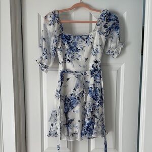 Chic Blue Floral Mini Dress- Miami for Francesca’s - XS